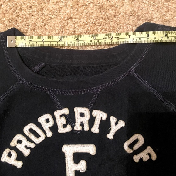 Abercrombie & Fitch Navy Blue Sweatshirt - Picture 7 of 9